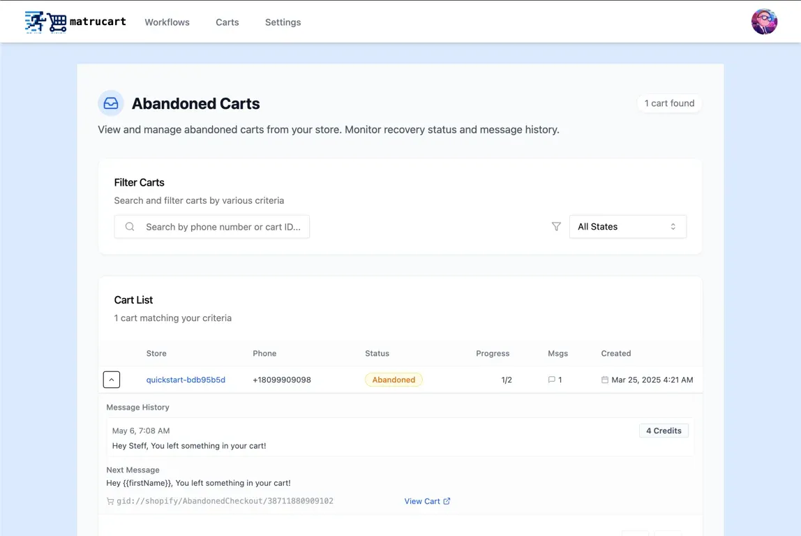 Small Shopify Stores Rejoice - Cost Effective SMS Cart Recovery is now available!